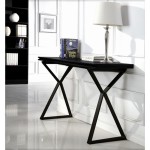 table console noir laque