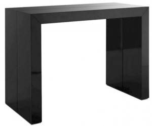 table console noir laque