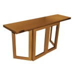 table console rabattable