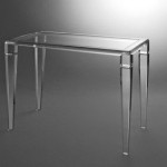 table console transparente