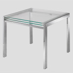 table console transparente