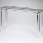 table console transparente