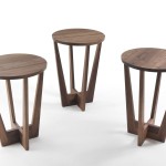 table d'appoint ronde en bois