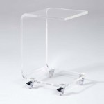 table d'appoint transparente