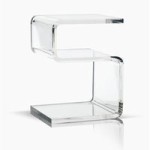 table d'appoint transparente