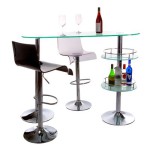 table de bar en verre