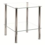 table de bar glass disc