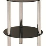 table de bar glass disc