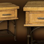 table de chevet rustique