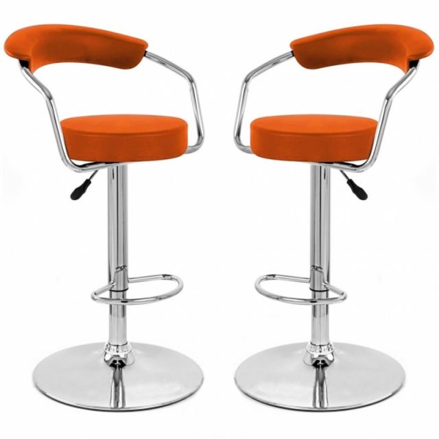 tabouret de bar orange