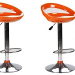 tabouret de bar orange