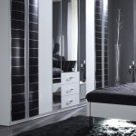 armoire chambre noir et blanc