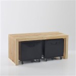 banc de lit a roulette