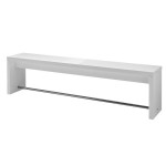 banc de lit blanc laque