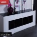 buffet bas noir et blanc laque