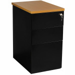 caisson bureau metal noir