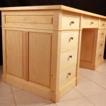 caisson de bureau en bois massif