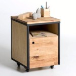 caisson de bureau en bois massif