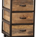 caisson de bureau en bois massif