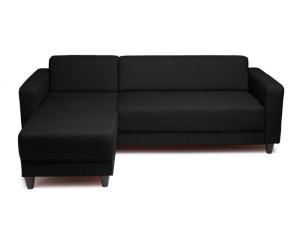 canape d'angle noir