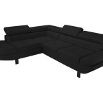 canape d'angle noir conforama