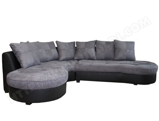 canape d'angle noir pas cher