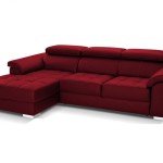 canape d'angle rouge