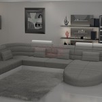 canape d'angle tissu en u