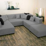 canape d'angle tissu en u