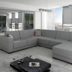 canape d'angle tissu en u