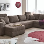 canape d'angle tissu en u