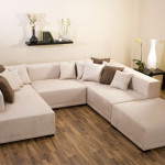 canape d'angle tissu en u