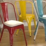 chaises salle a manger metal