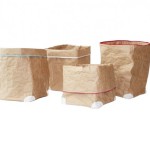 corbeille en papier kraft