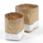 corbeille en papier kraft