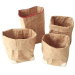 corbeille en papier kraft