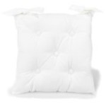 galette de chaise blanc