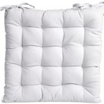 galette de chaise blanc