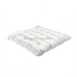 galette de chaise blanc