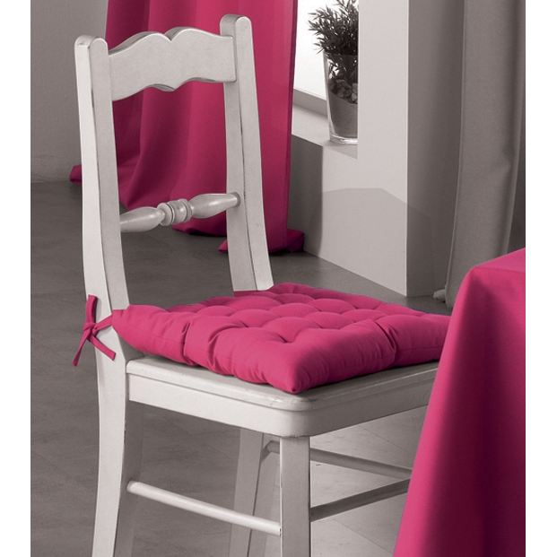 galette de chaise fuchsia