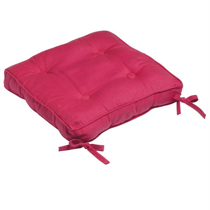 galette de chaise fuchsia