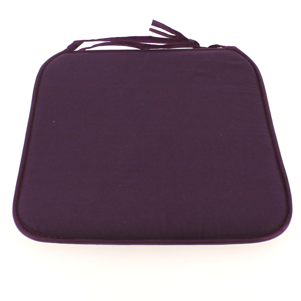 galette de chaise prune