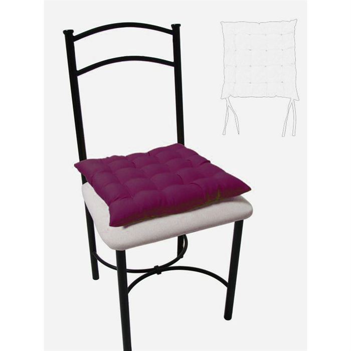 galette de chaise prune