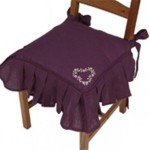 galette de chaise prune