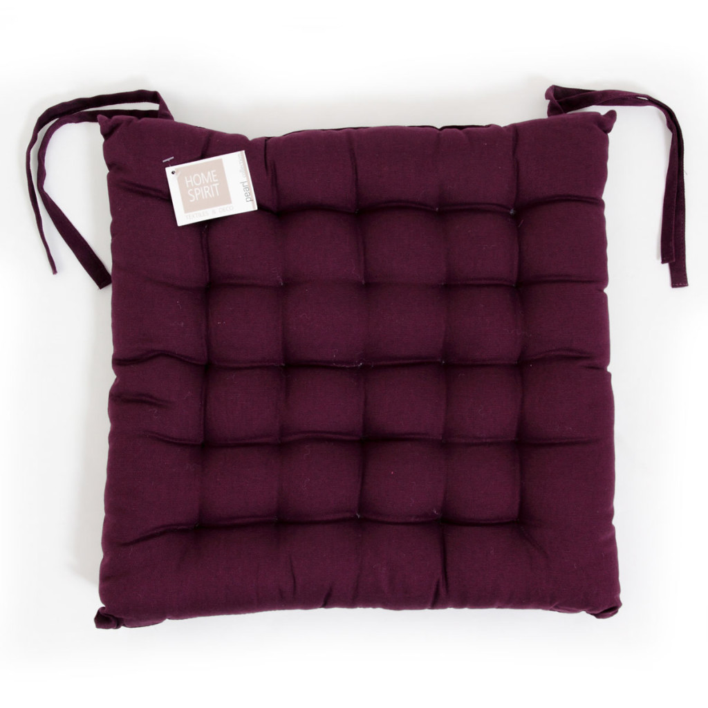 galette de chaise prune