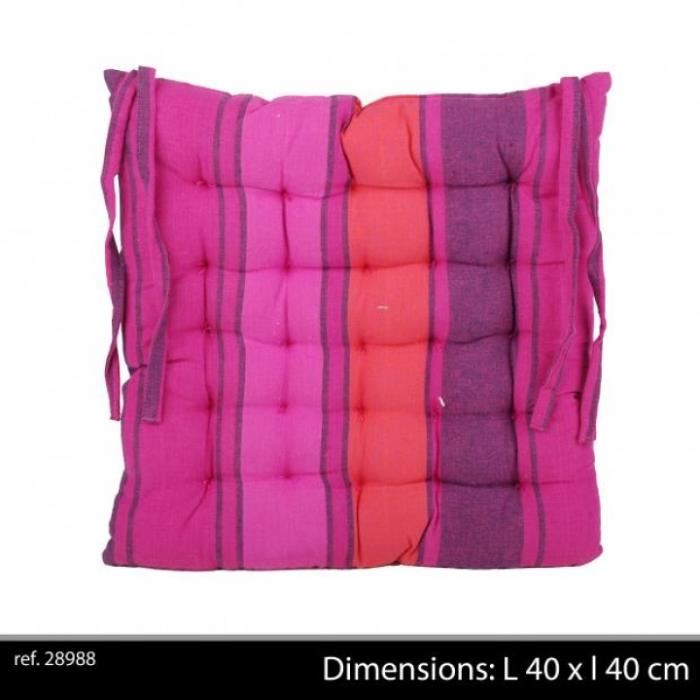 galette de chaise prune