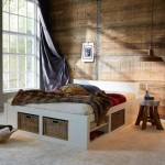 lit 2 personnes rangements paniers inclus helsinki en pin massif