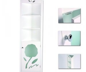 meuble haut de salle de bain d'angle