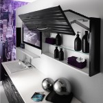 meuble haut salle de bain noir