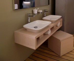 meuble salle de bain fait maison